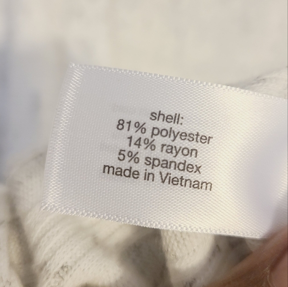 Lane Bryant | Women's White & Charcoal Gray Athleisure Cape Top (Size 14/16) - Picture 5 of 16